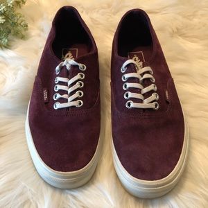 Authentic Burgundy Vans